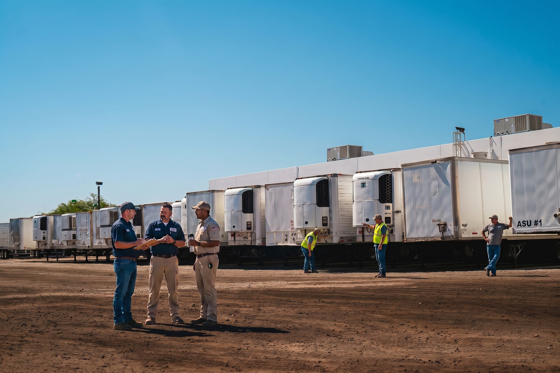 Goways dispatch team at carrier yard